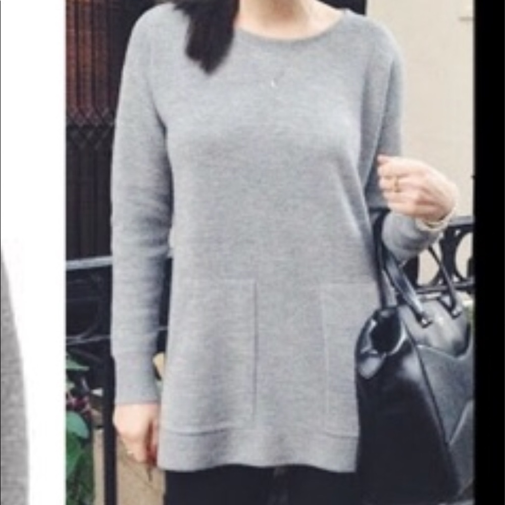J Crew Merino Sweater, Gray XS like new